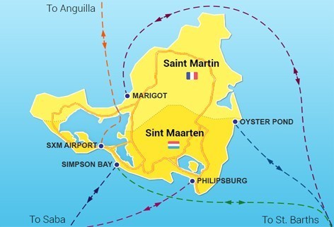 St. Martin, Saba and St. Barts
